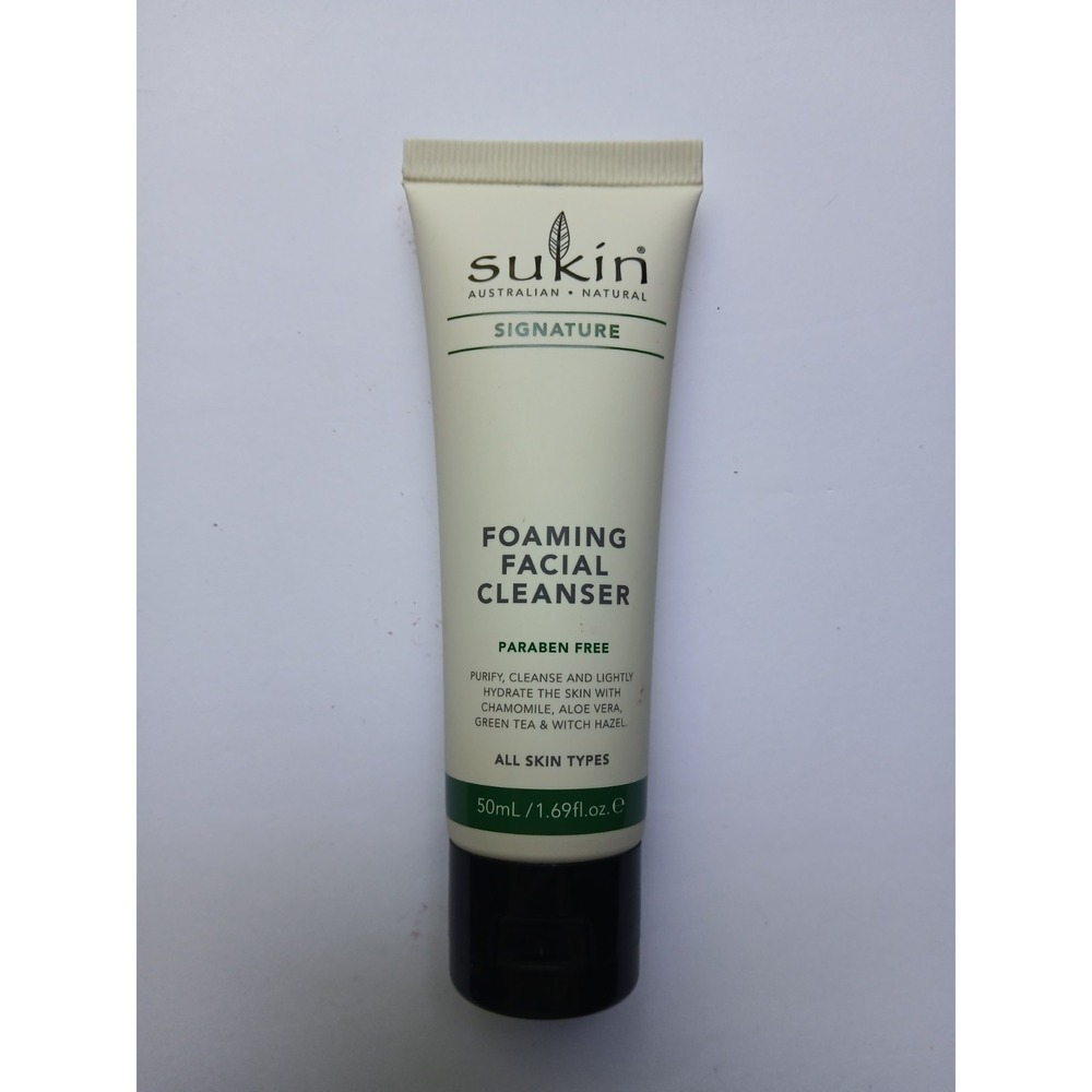Sukin Natural Signature Foaming Facial Cleanser 1.69oz Green Tea Witch Hazel NEW